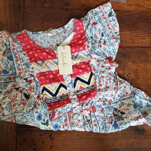 ANTHROPOLOIGIE Let Me Be Bandana Buttondown Blouse